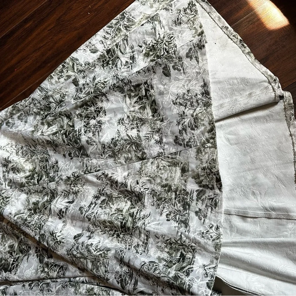 ANTONIO MELANI White and Green High Low Sundress - Picture 7 of 8